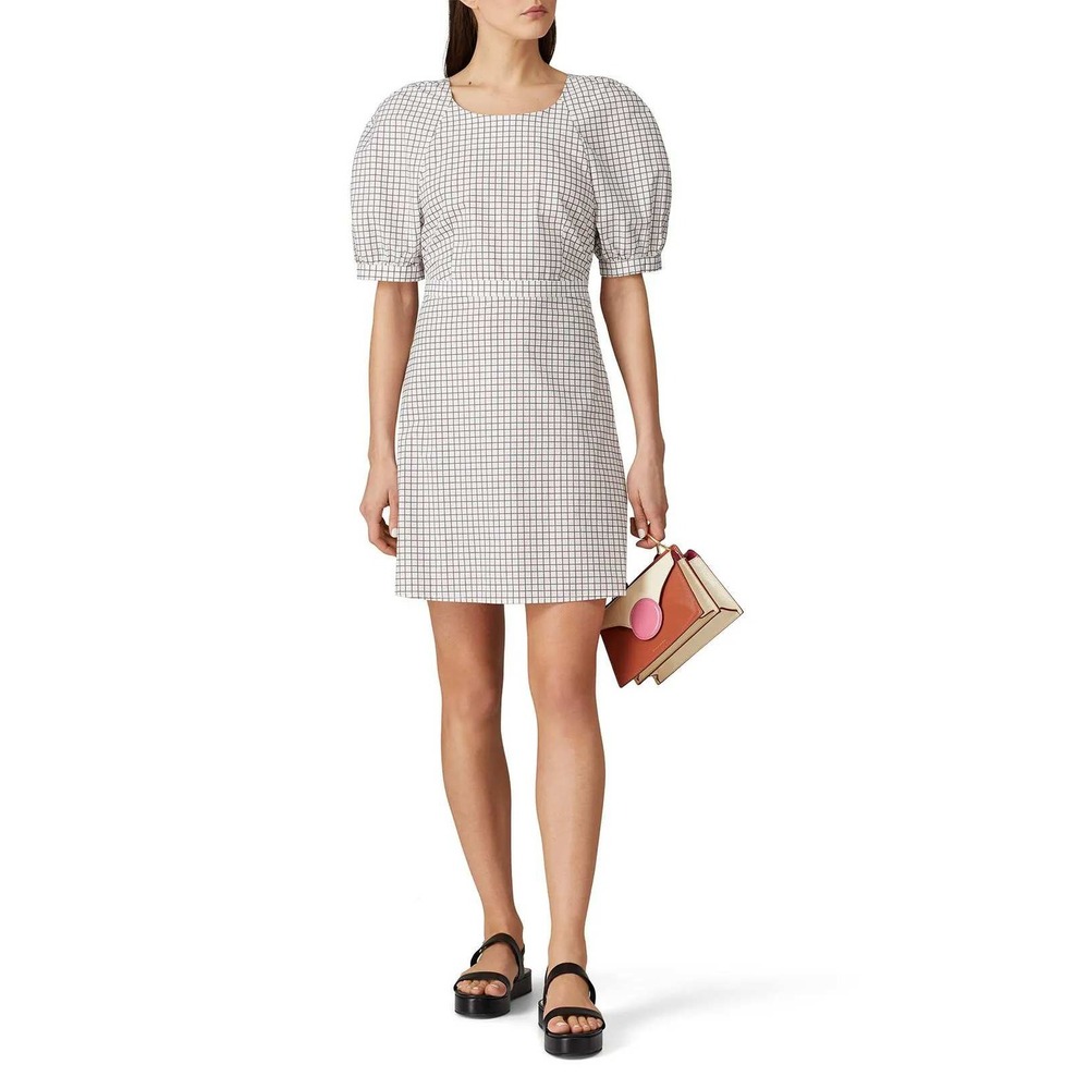 Baum und Pferdgarten Adalane Dress Cotton Tie Back Puff Sleeve Mini size 36/US 4